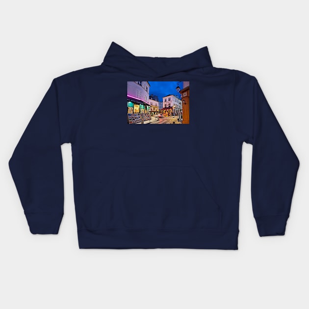 Nights in Montmartre Kids Hoodie by Cretense72